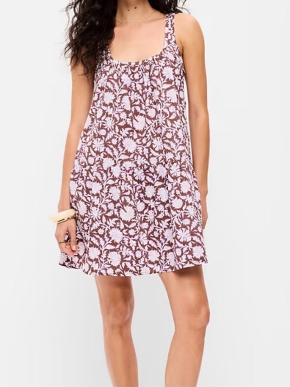Old Navy Floral Mini Swing Dress